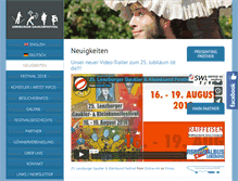 Tablet Screenshot of gauklerfestival.ch